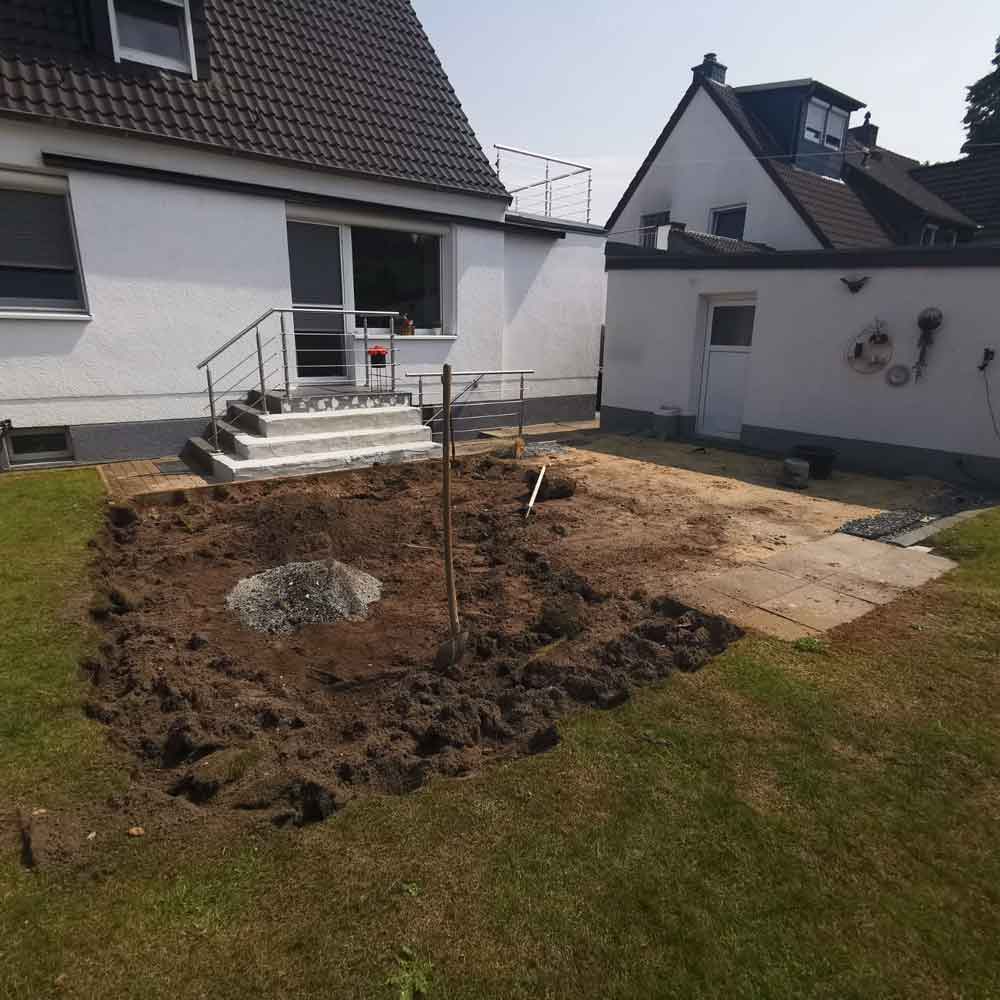 Terrasse vor der Neugestaltung